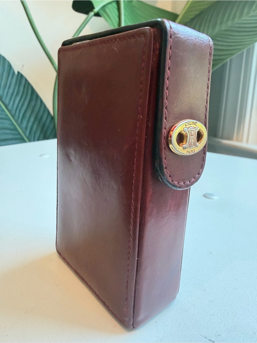 Celine Paris ‘ Rare Leather Box Case’
